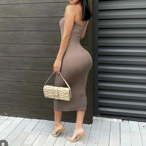 Taupe Tube Dress